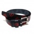 Leather Belt Red
